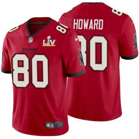 Men Tampa Bay Buccaneers #80 O.J. Howard Nike Red Super Bowl LV Limited NFL Jersey->tampa bay buccaneers->NFL Jersey